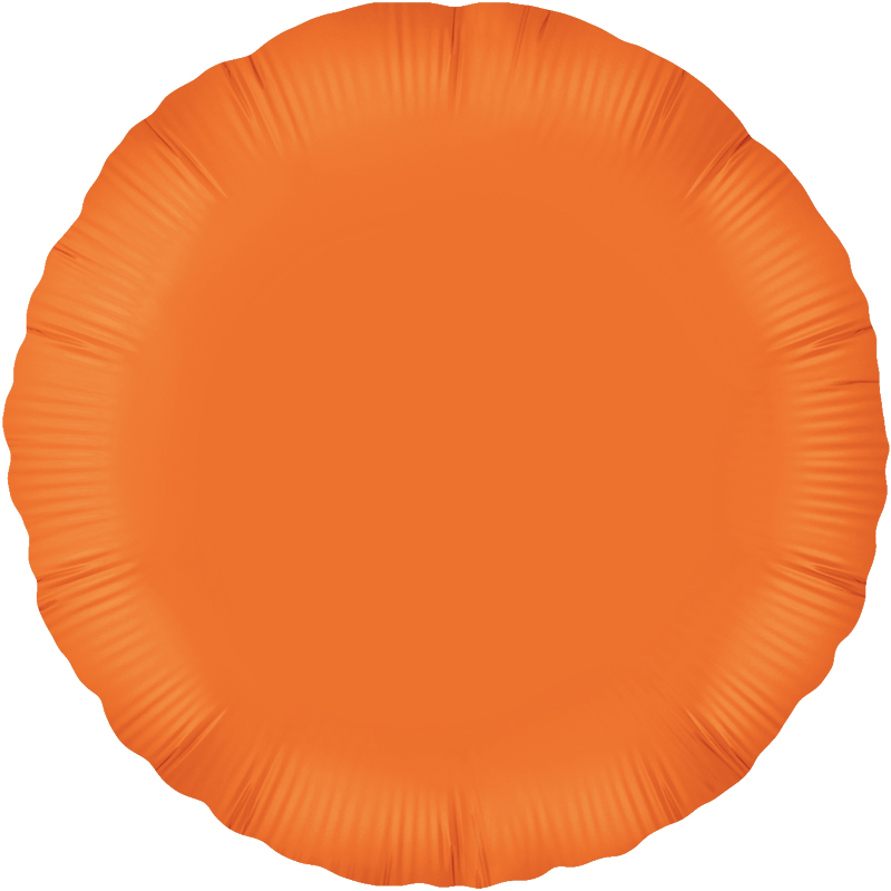18 Inch Foil Balloon – Orange – Round