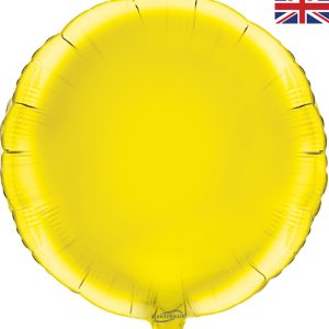 18 Inch Foil Balloon – Yellow – Round