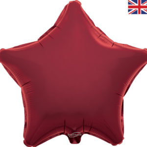 18 Inch Foil Balloon – Burgundy – Star