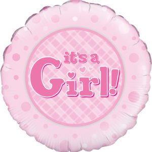 18 Inch Foil Balloon – It’s a Girl