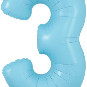 34 Inch Matte Blue Number Balloons