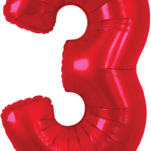 34 Inch Red Number Balloons