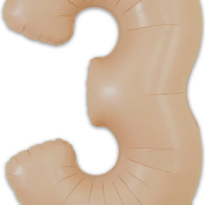 34 Inch Matte Nude Number Balloons