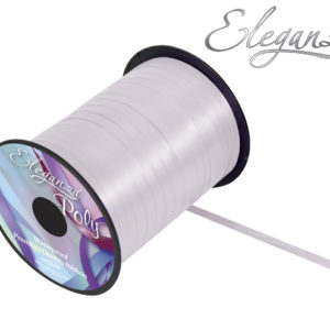 Eleganza Poly Curling Ribbon – 5mm x 500yds – White