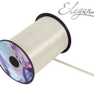 Eleganza Poly Curling Ribbon – 5mm x 500yds – Ivory