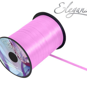 Eleganza Poly Curling Ribbon – 5mm x 500yds – Classic Pink