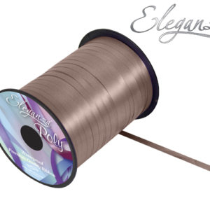 Eleganza Poly Curling Ribbon – 5mm x 500yds – Chocolate