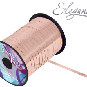 Eleganza Metallic Poly Curling Ribbon – 5mm x 250yds – Rose Gold