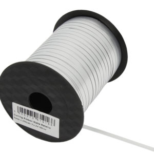 Eleganza Matte Metallic Poly Curling Ribbon – 5mm x 250yds – Silver