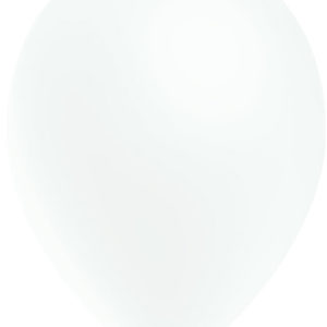 Decotex Pro Fashion Solid Latex Balloons – White