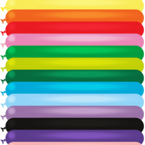 Decotex Pro 260 Modelling Balloons – Fashion Solid Assorted – Pack of 100